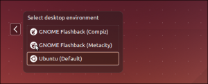Depuis Trusty, vous devez sélectionner au choix un des Gnome Flashback. Depuis Trusty, vous devez sélectionner au choix un des Gnome Flashback.