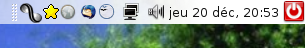 TimeVault dans la zone de notification