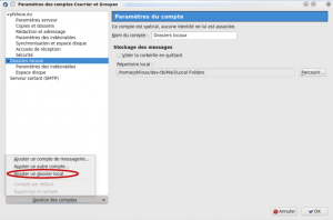 Cliquer sur "Ajouter un dossier local" Cliquer sur "Ajouter un dossier local"