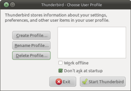Cliquer sur "Create profile.." Cliquer sur "Create profile.."