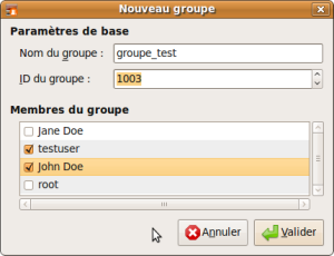 Propriétés d'un groupe