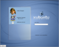 Écran de connexion de Xubuntu (GDM)