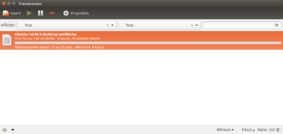 L'interface de Transmission sous Ubuntu 11.10 L'interface de Transmission sous Ubuntu 11.10